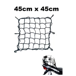 Rede Elastica Aranha Moto Capacete 45 Cm X 45 Cm Bagageiro Baú
