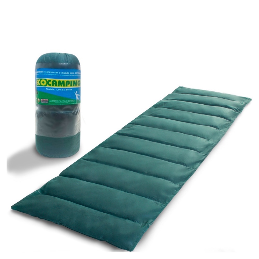 Colchonete Camping Pesca Acampar Verde Solteiro Mont Long