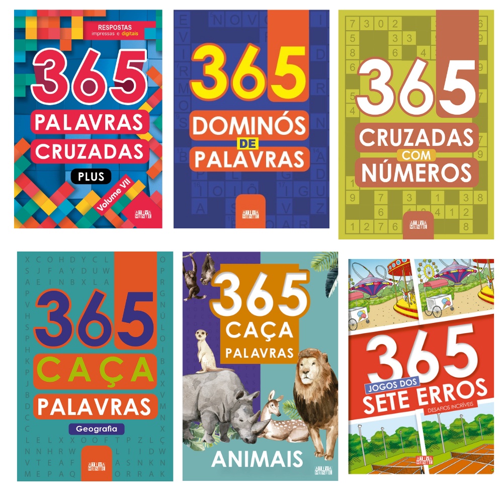 Kit Livros Passatempo 365 Palavras Cruzadas - Books & Magazines