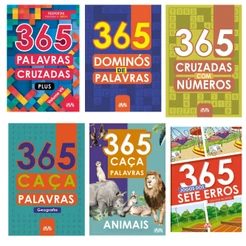 Kit Livros Passatempo 365 Palavras Cruzadas