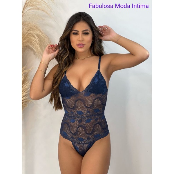 Body De Renda Sem Bojo Com Forro Sexy Lingerie Bore Cores Bory Bori Noite