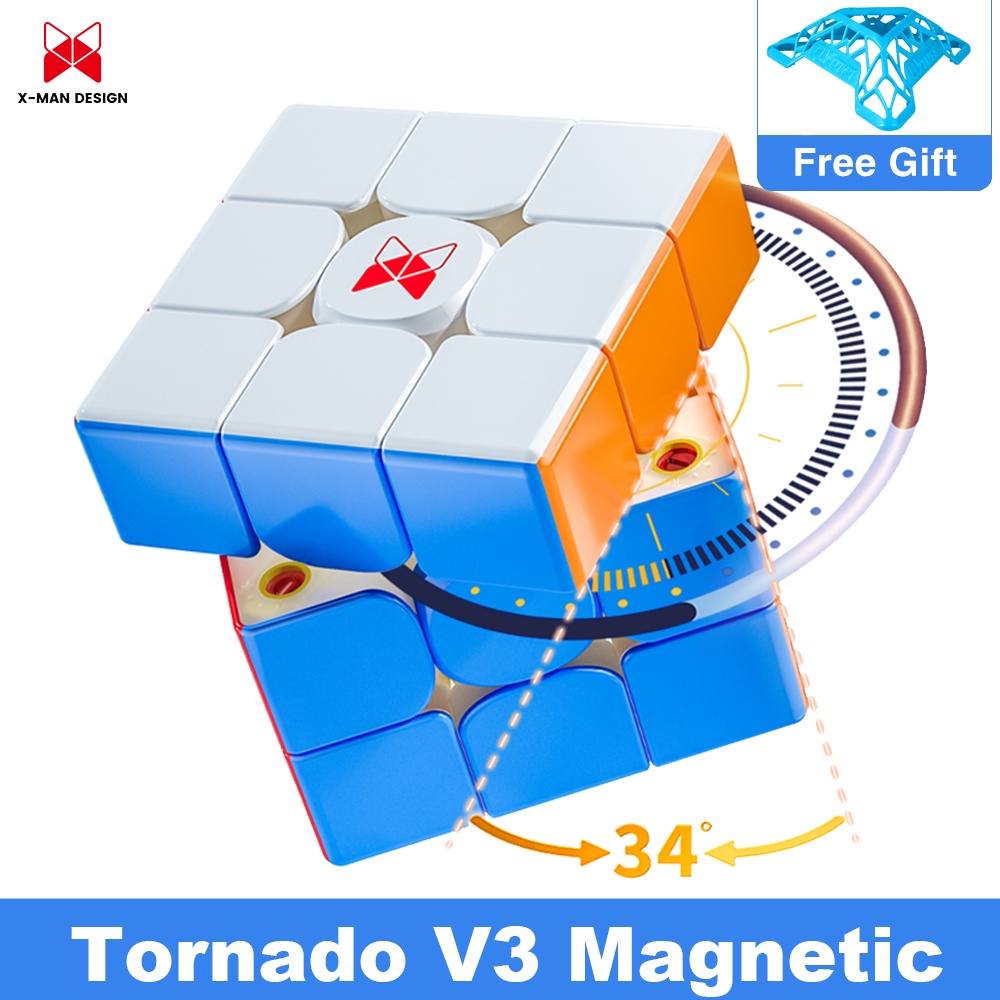 QiYi XMD Tornado V3 M 3x3x3 Cubo Profissional Suspenso Rubix 3x3 Velocidade Quebra-Cabeça Rubick 3 × 3 Magico