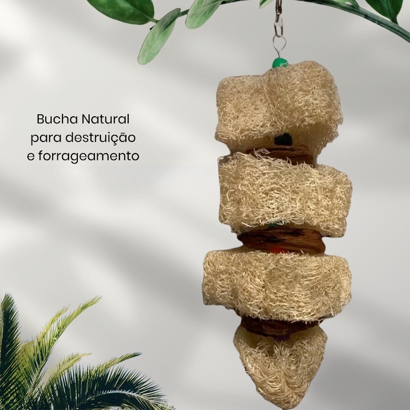 Bucha Natural para Ave (interação e forrageamento)