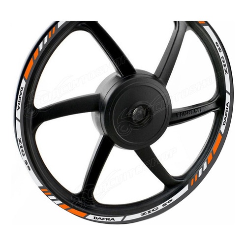 Friso Adesivo Refletivo M6 Roda Moto Dafra Zig 50