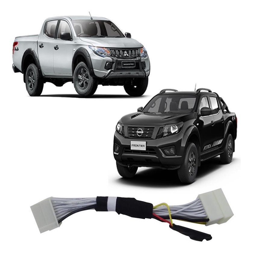 Interface Desbloqueio Video Zendel Nissan Frontier Mitsubishi L200 com Aparelhos Clarion