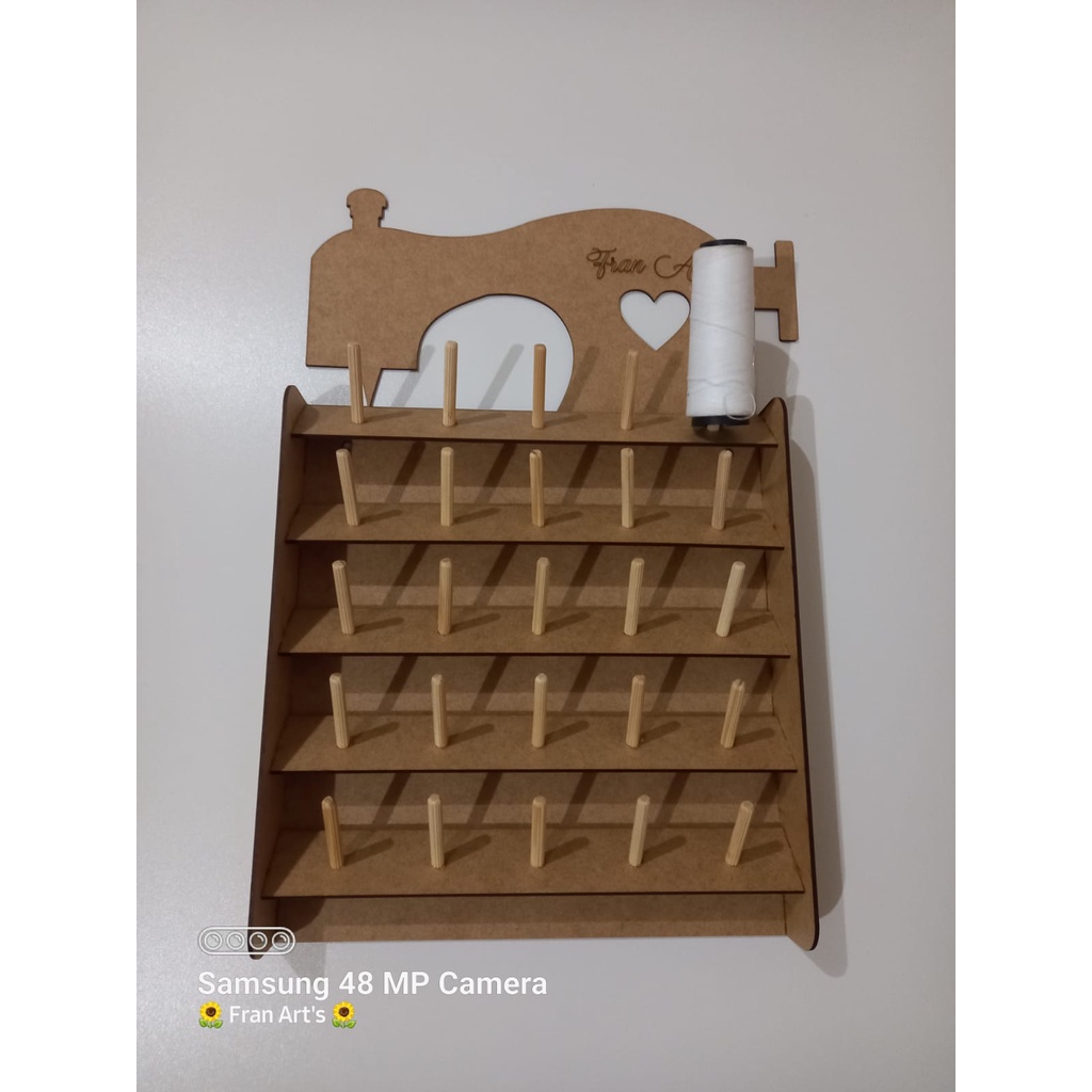 Organizador de linha de costura, suporte para linhas, carretel para carretel de linha até 15cm de altura
