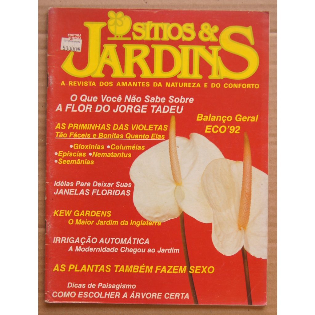 Revista Sítios & Jardins Nº 55 Agosto/1992