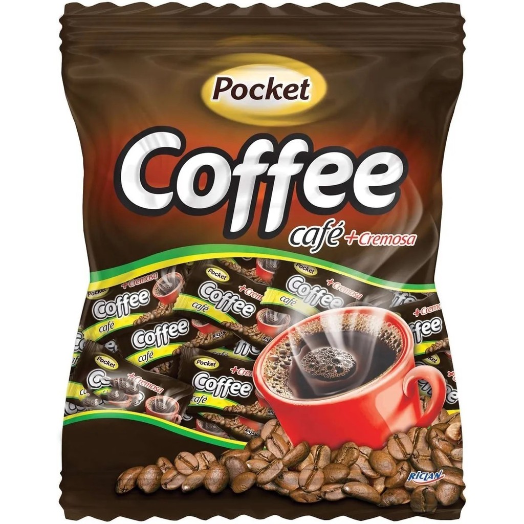 Pacote Bala De Café + Cremoso Pocket Coffee Riclan 500g Shopee Brasil