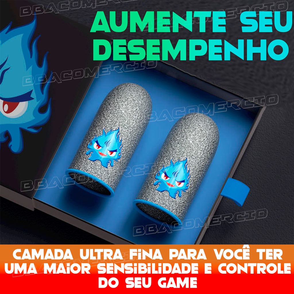 Luva Luvinha de Dedo Gamer Jogar Competitivo Free Fire Pubg Profissional — imagem 2 de 2