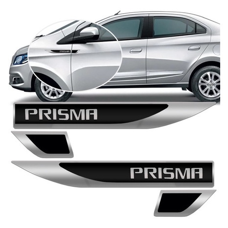 Par Emblema Lateral Paralama Porta Gm Prisma 2007 Á 2020 21