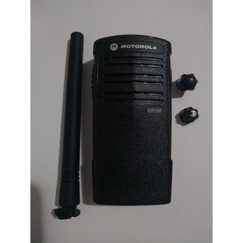 Caixa Plastica Motorola Ep150 Knobs Com Capa Antena Vhf