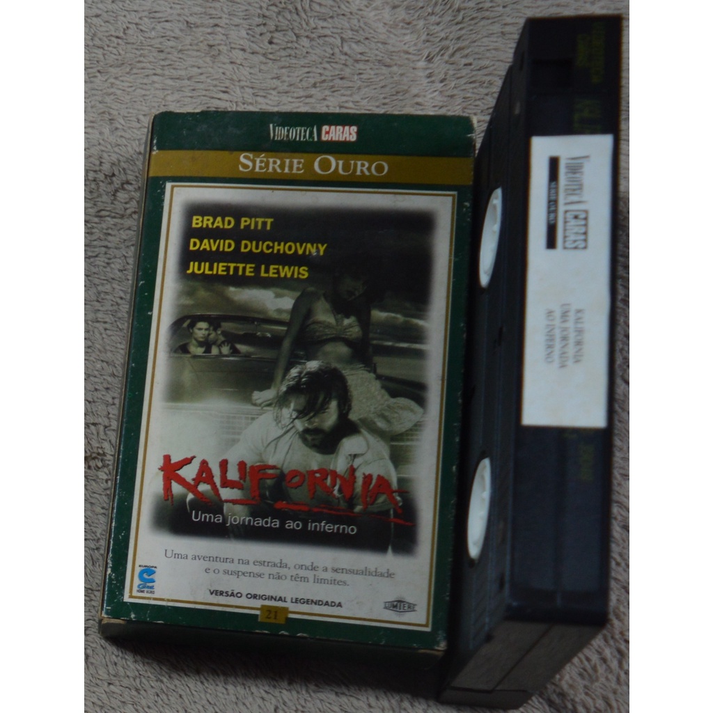 vhs original kalifornia – uma jornada ao inferno