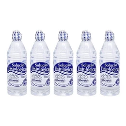 Soro Solução Fisiológica Kit c/ 5 unid Arboreto 500ml - Bico gotejador