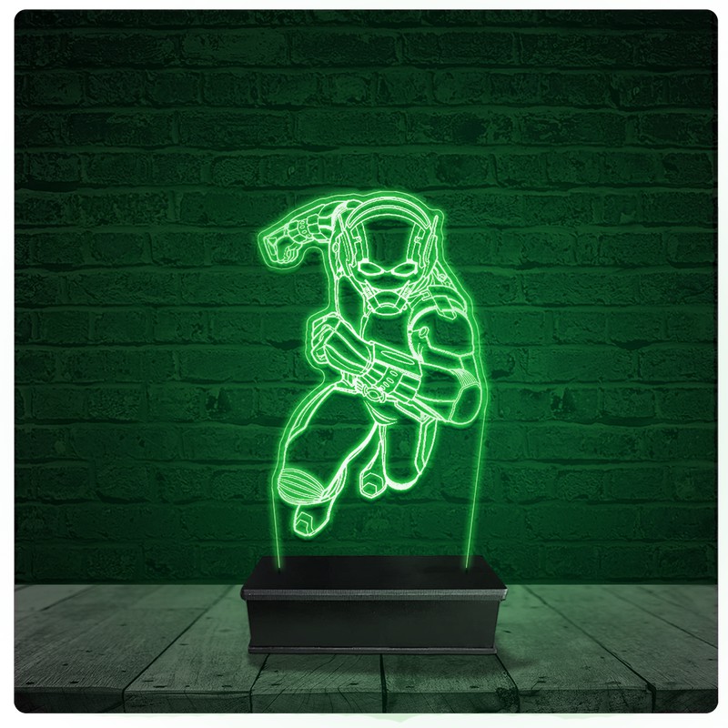 Luminária Abajur Acrílico Led - Homem Formiga Marvel 10
