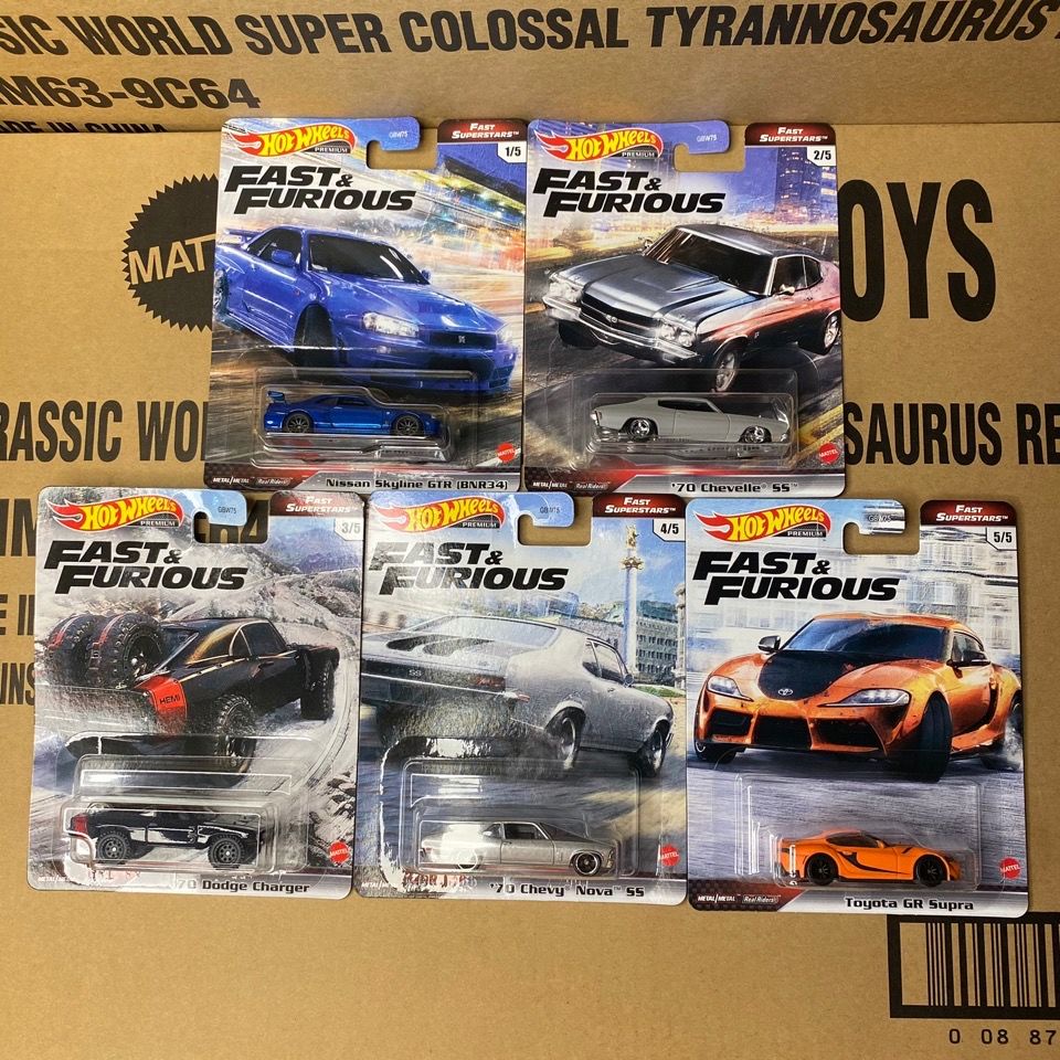 Hot Wheels Movie Edition Velozes e Furiosos Cinco veículosGMG69-Modelo de  carro de coleção de brinquedos de liga de simulação de crianças - Escorrega  o Preço