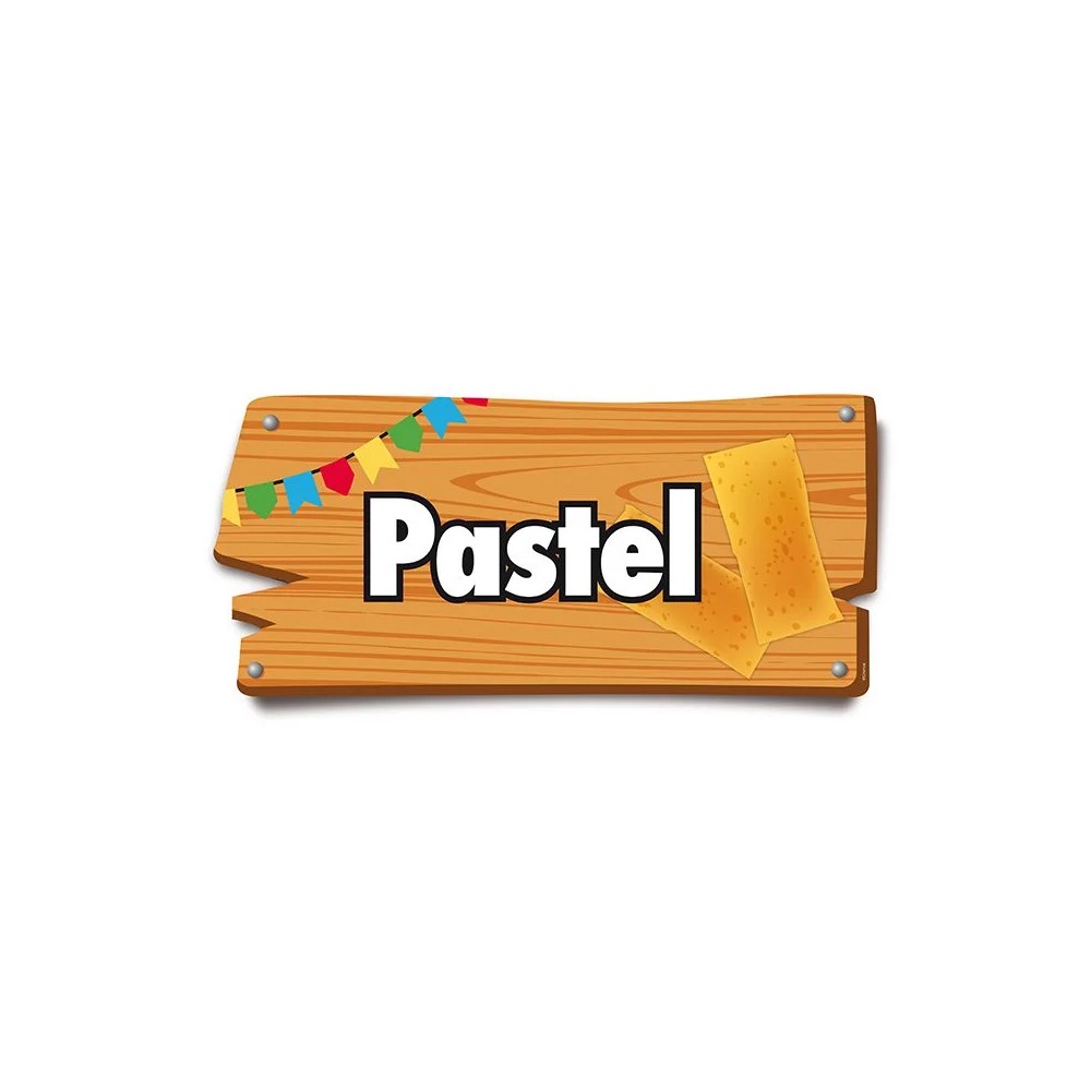 Placa de Sinalização Pastel Festa Junina - 01 unidade - Cromus - Rizzo em Oferta na Shopee
