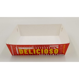 Embalagem Bandeja Média para Porções Red pacote c/ 50 Un