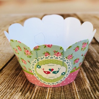 KIT Wrappers Saia Para Cupcake Doces Festa TEMA JARDIM ENCANTADO 46.2 em Oferta na Shopee