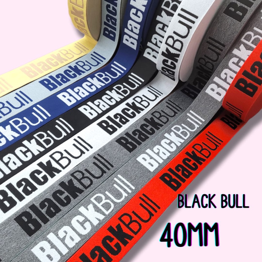 Elástico para Cueca Boxer 4 CM - Black Bull 40 MM - rolo de 20 metros