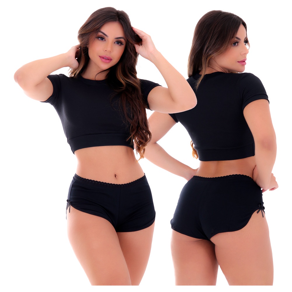 Short Calcinha Bombom Algodão Penteado em Oferta na Shopee