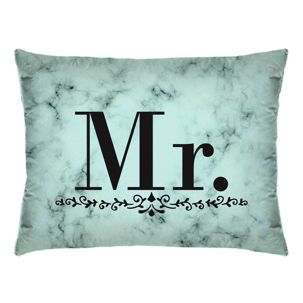 Capas de Almofada Baguete Mr. e Mrs Tiffany Claro