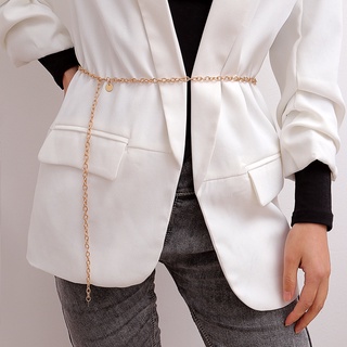 Moda Simples Cadeia De Cintura Metálica De Lantejoulas Para Mulheres Acessórios De Roupas Bonitas