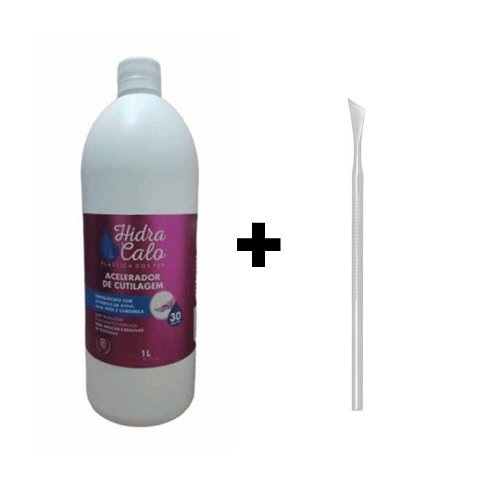 Spa dos pés Hidracalo Loção Emoliente 01 Litro + Espátula Bisturi 484
