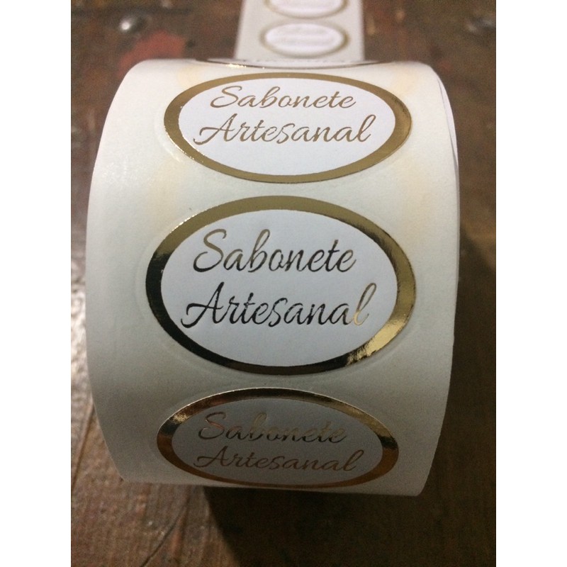 1.000 Etiquetas Sabonete Artesanal Auto Adesivas em Oferta na Shopee