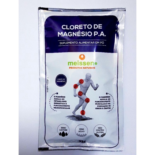 Cloreto De Magnésio Sachê 33g Para Dores Nas Articulações | Shopee Brasil