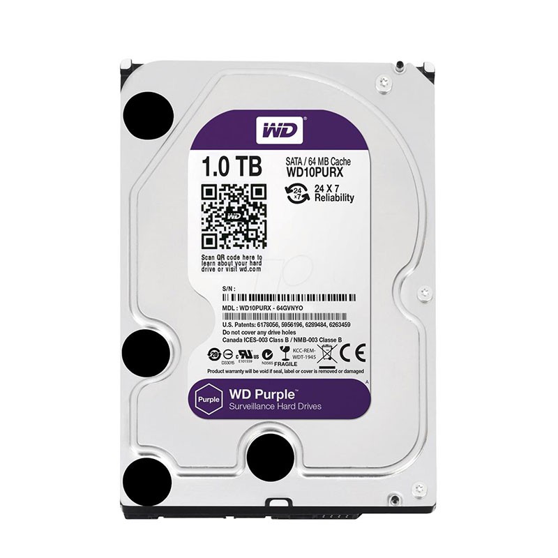 Disco Rígido Interno Western Digital Wd Purple Wd10purz 1tb