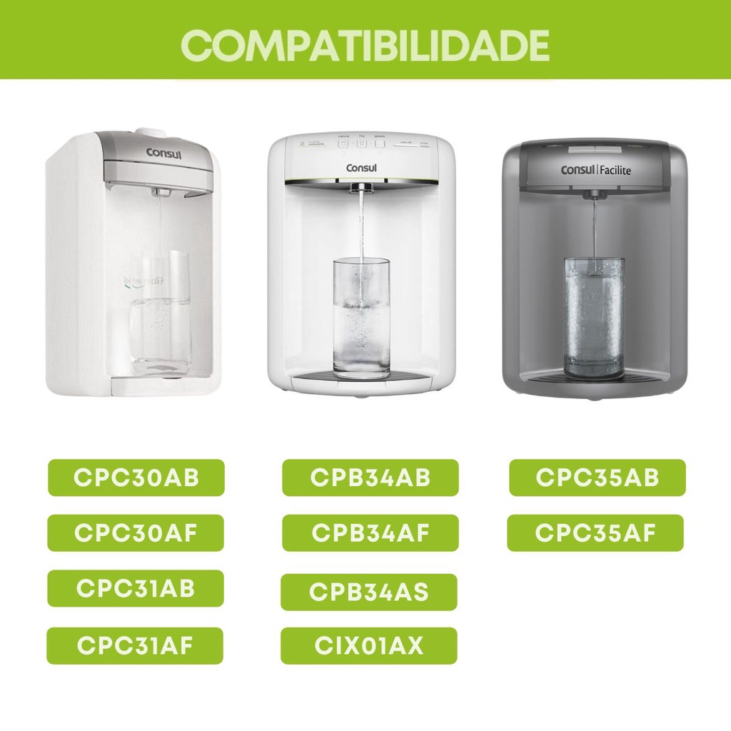 ozone Susceptible to Federal Filtro Refil Purificador De Água Consul Classe A - W10301562 | Shopee Brasil
