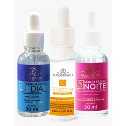 Kit Dia/Noite e Vitamina C 3 Séruns PhálleBeauty