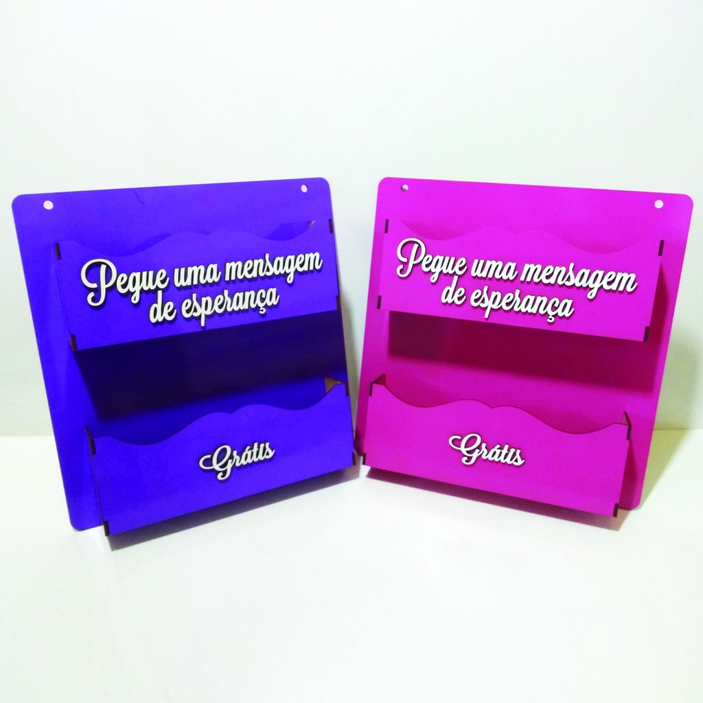 Porta Cartas, folhetos, mensagens  em mdf para pendurar 30x30 cm