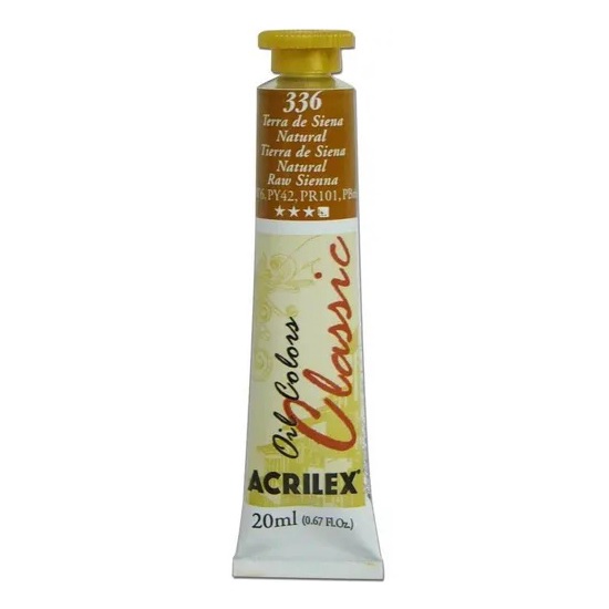 Tinta a Oleo Terra de Siena Natural 336 - Acrilex 20 ml em Oferta na Shopee