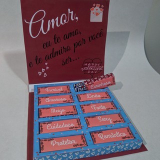 Presente Dia Dos Namorados Caixa Bis Personalizada + 1 Chocolate