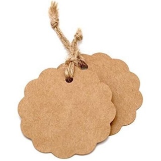 Tag Kraft Formato de Nuvem ondulado 100 Unidades em Oferta na Shopee