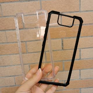 Acrylic Anti-knock Silicone Frame Transparent Plastic Case for Asus Zenfone 6 ZS630KL / 6Z /Zenfone 6 2019 I01WD