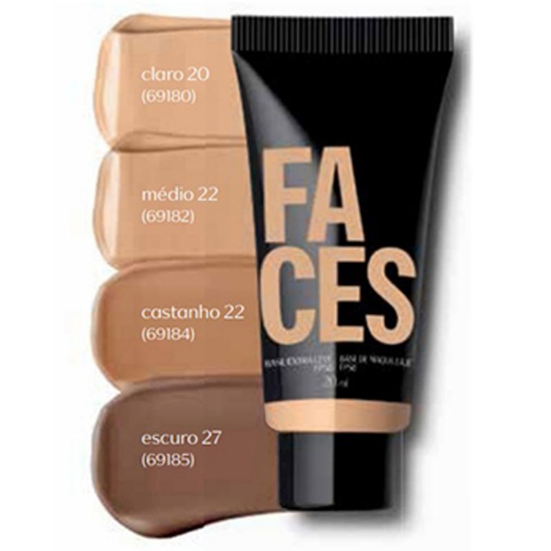 Base Líquida Matte Faces 20 Ml Natura Escuto27 e Castanho22 | Shopee Brasil