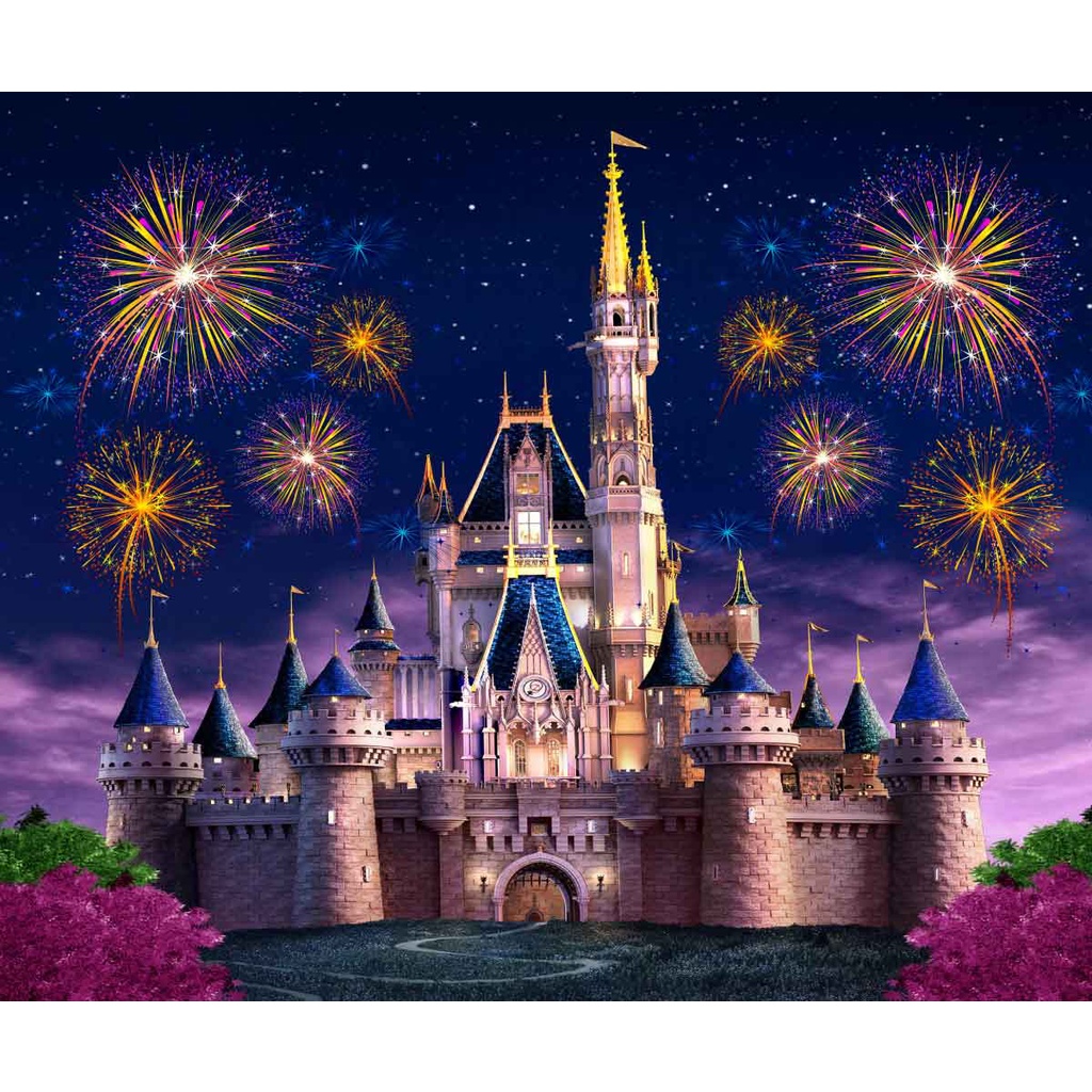 Painel De Festa Retangular Sublimado Em Tecido Tema Castelo em Oferta na Shopee