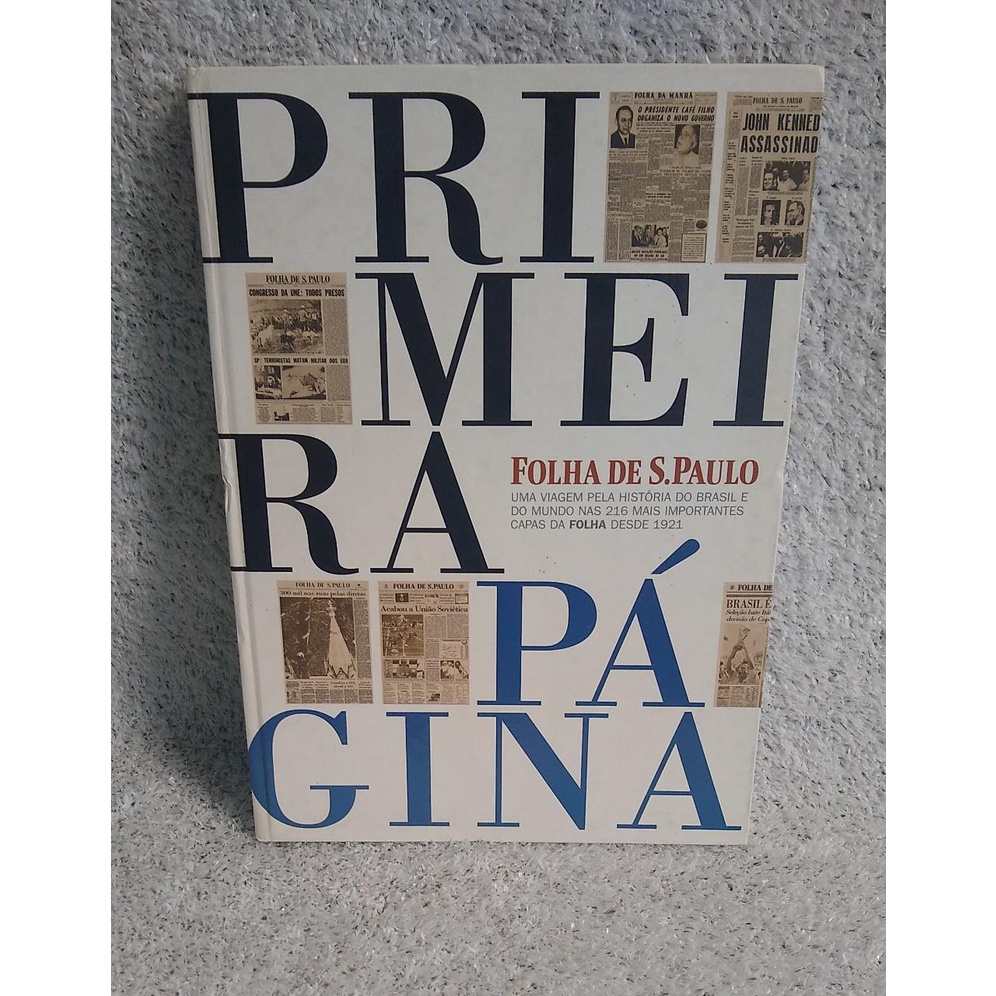 Livro: Primeira Página Folha de São Paulo - 5ª Edição | Shopee Brasil