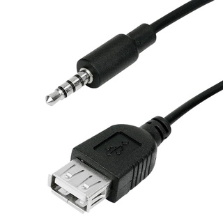 3.5mm Macho Ficha De Áudio Aux Para Usb Fêmea Otg