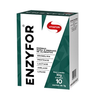 Enzyfor com 10 Sachês de 3g  - Vitafor em Oferta na Shopee