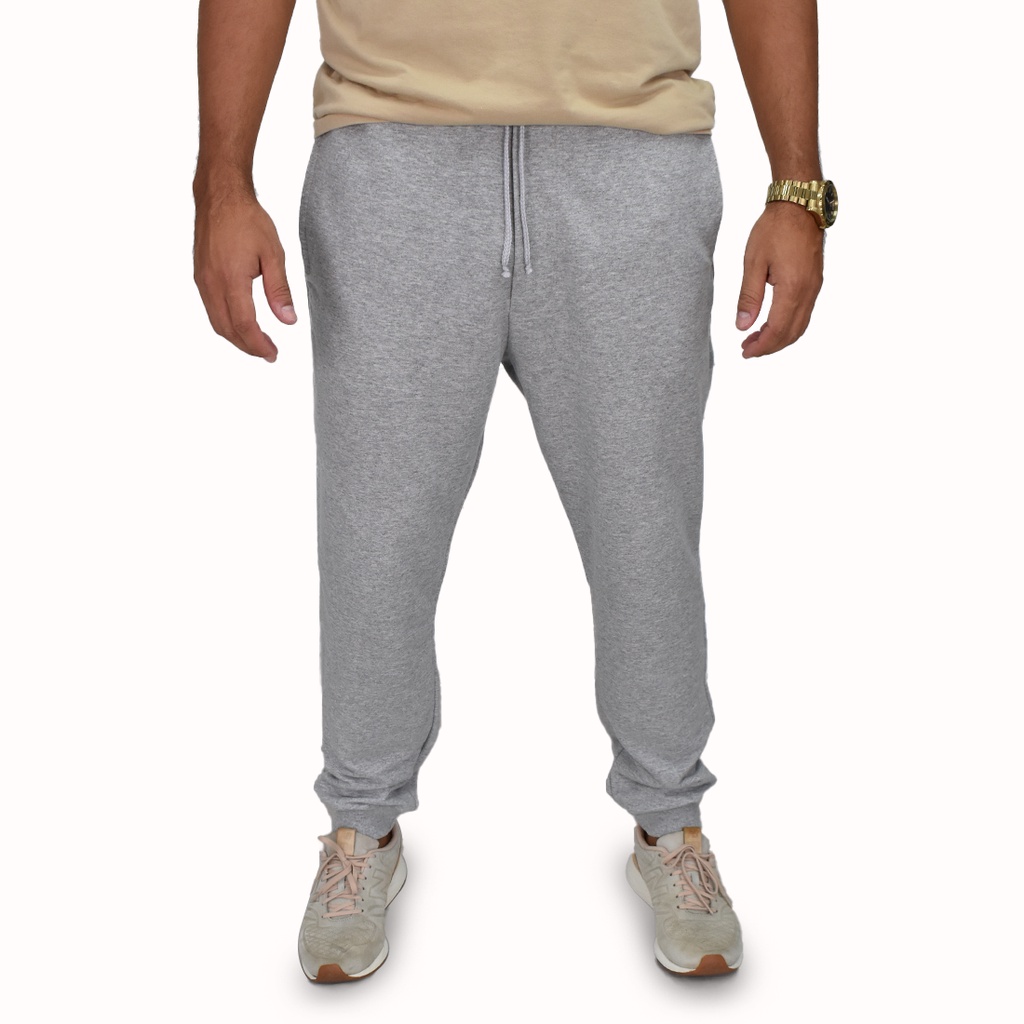 Calça moletom com hot sale elastico na perna