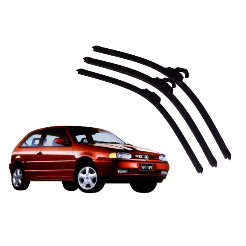 Kit Palheta Limpador Parabrisa Dianteiro + Traseiro Vw Gol G2 Bola 1995 1996 1997 1998 1999 em Oferta na Shopee