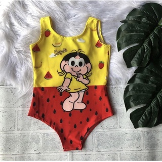 Maiô infantil magali lindo envio já moda praia piscina
