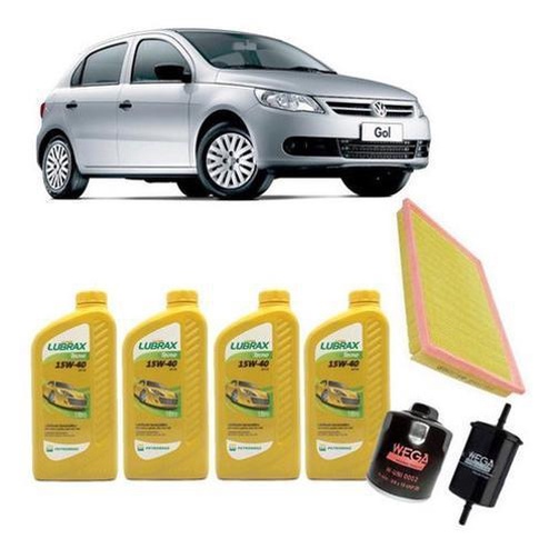 Kit Troca De Óleo Gol 1.0 G5/G6 Lubrax 15W40 Semisintetico em Oferta na Shopee