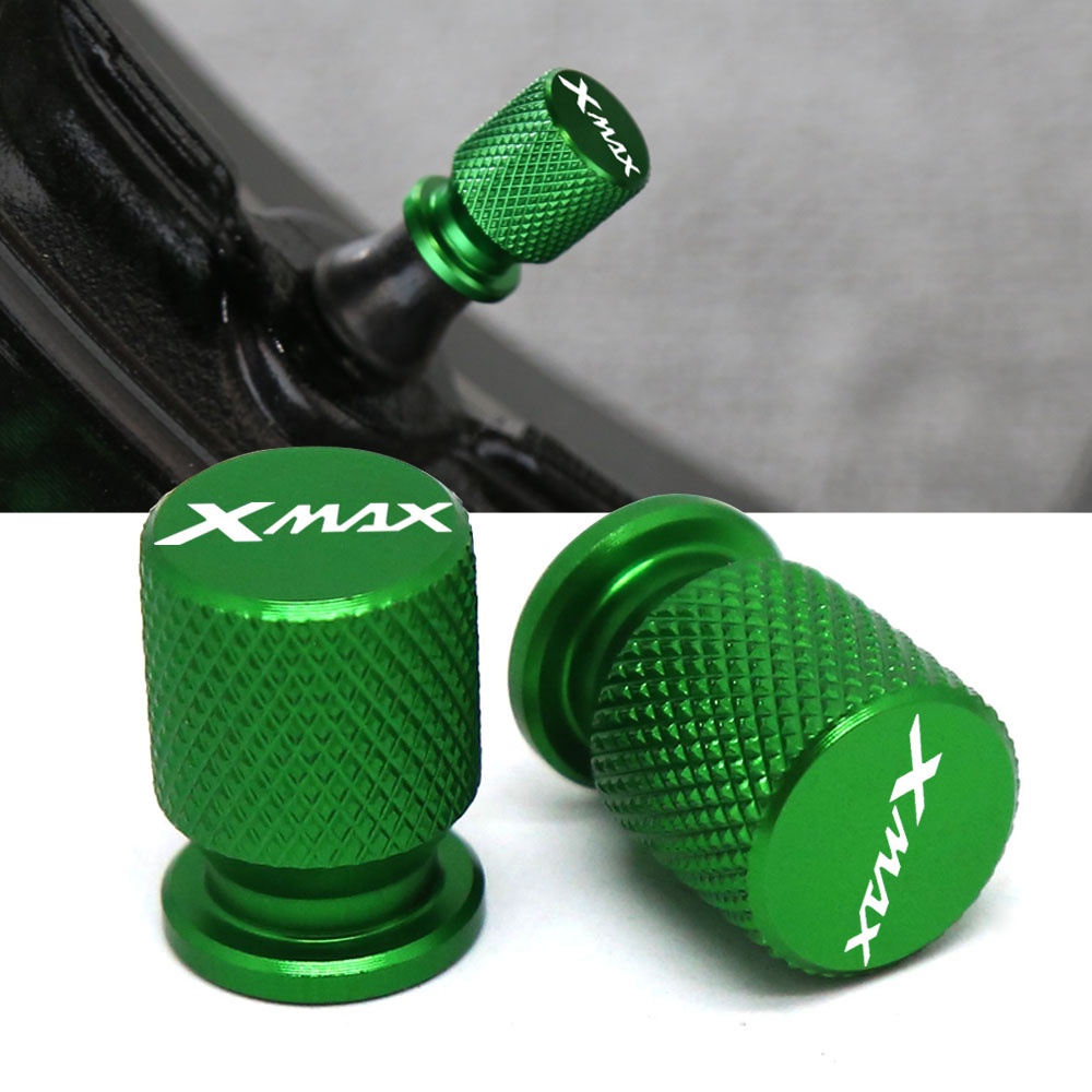 Para Yamaha XMAX 300 400 250 125 Haste Da Válvula De Alumínio Acessórios Motocicleta Cnc Plug Capa Pneu Bocal Cobre