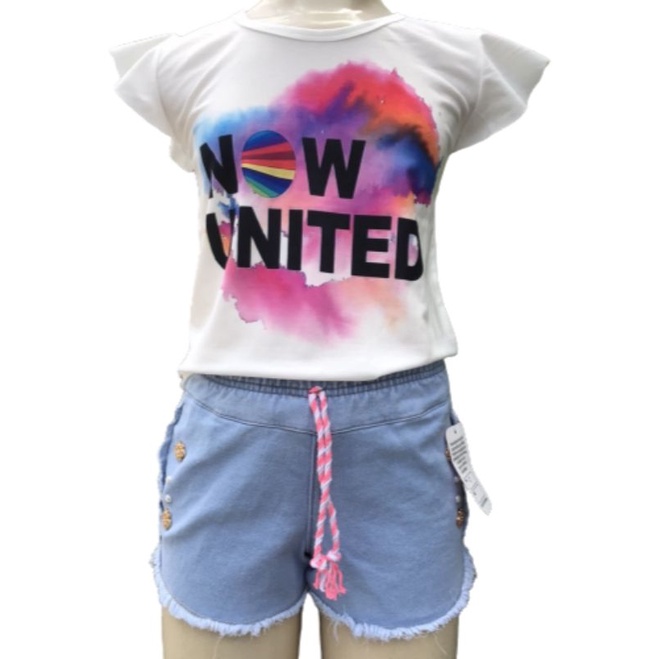 🌟 Conjunto Now United Infantil Menina – MC Moda Kids