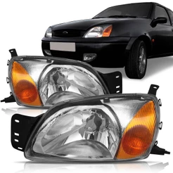 Farol Fiesta Courrier 2000 2001 2002 2003 2004 2005 2006 2007 2008 2009 2010 Cromado Piscar Ambar