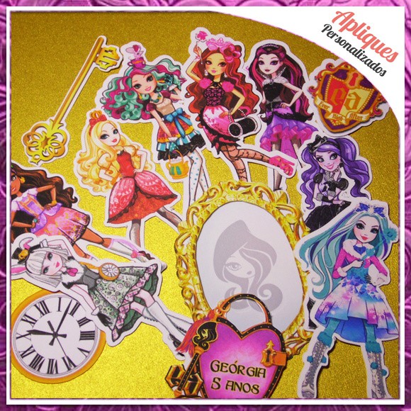 Apliques Ever After High -  - 50 unidades